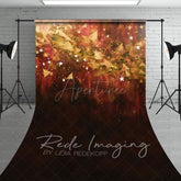 Aperturee - Aperturee Abstract Orange Stars Fine Art Sweep Photo Backdrop